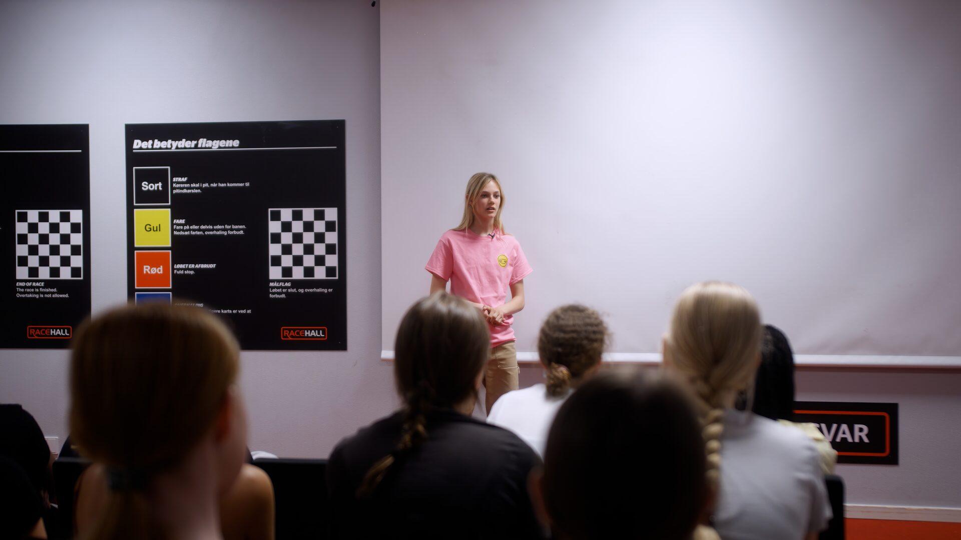 Alba teaching at G.I.R.L. event